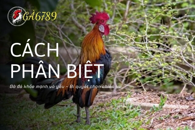 Cách phân biệt gà đá khỏe mạnh và yếu